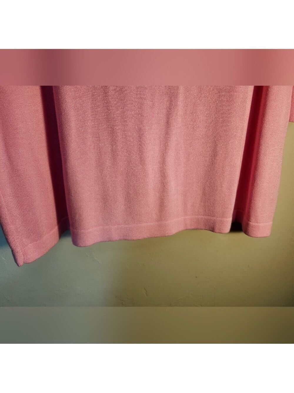 Real Clothes Pink Boat Neck Long Sleeve Spring/summer Lightweight Sweater Sz 2x - Picture 6 of 7